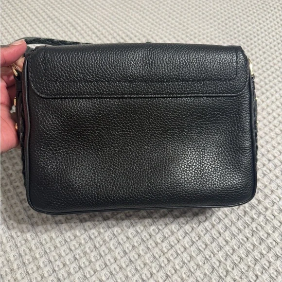 Marc Jacobs Black Crossbody Bag with Gold Accents
